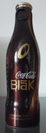 Coca Cola Blak Slovakia Czech Republic 2007-2009 Coke aluminium bottle