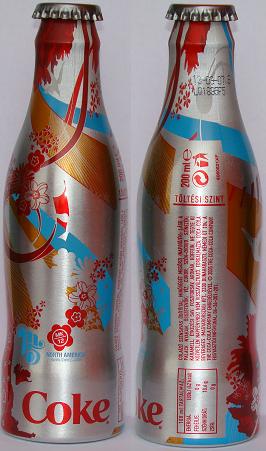 Coca Cola M5 Hungary 2009 Coke aluminium bottle